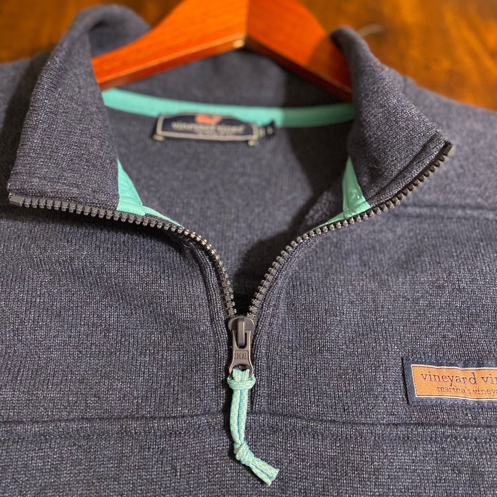 Vineyard Vines Shep Shirt 1/4 Zip Pullover Large